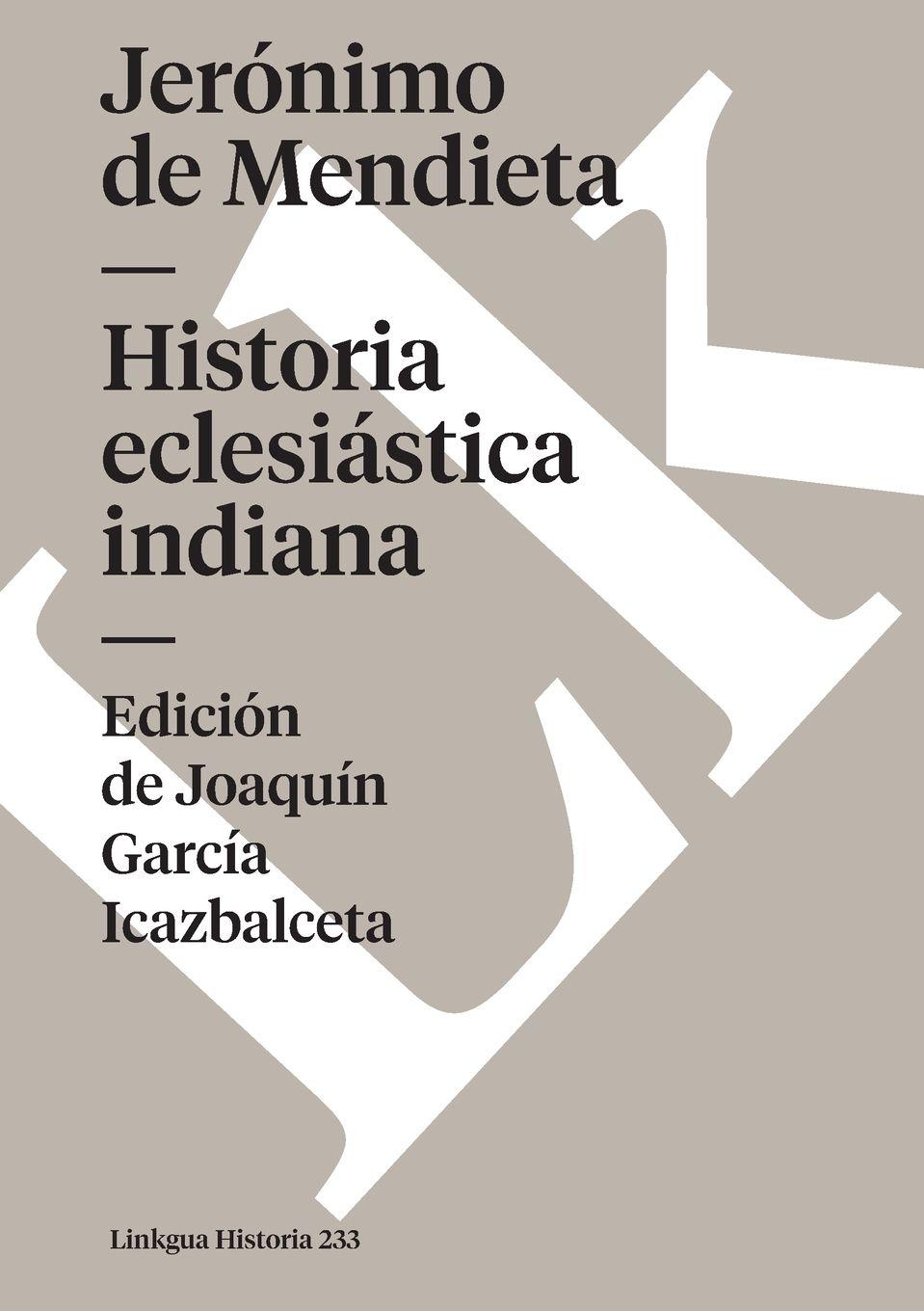 Vorderes Coverbild Historia eclesiástica indiana