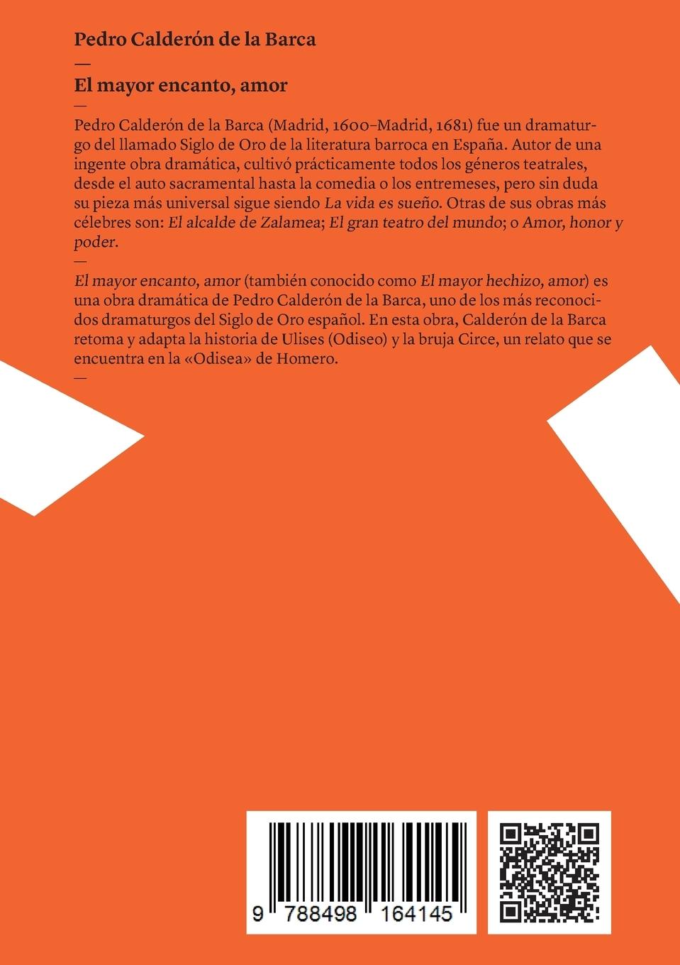 Rückseitencover El mayor encanto, amor