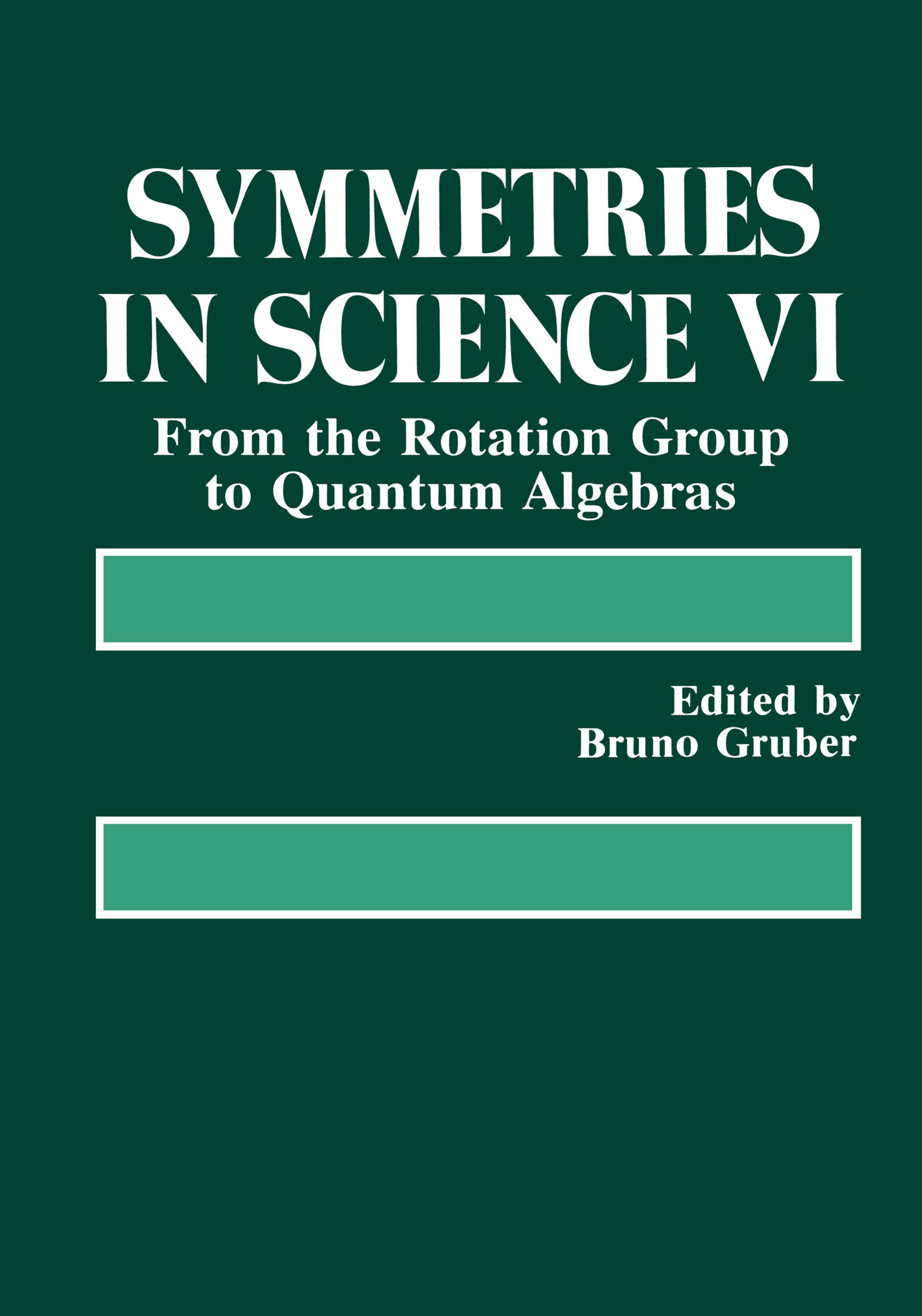 Vorderes Coverbild Symmetries in Science VI