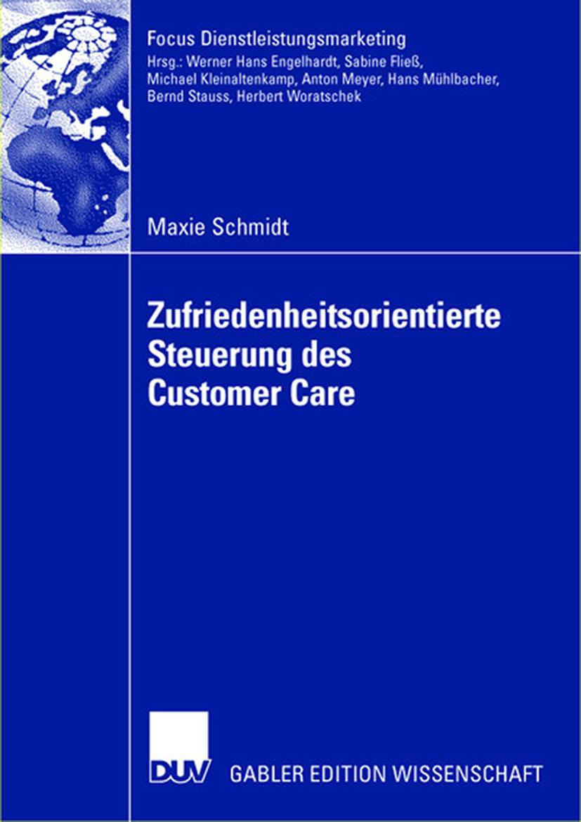 Vorderes Coverbild Zufriedenheitsorientierte Steuerung des Customer Care