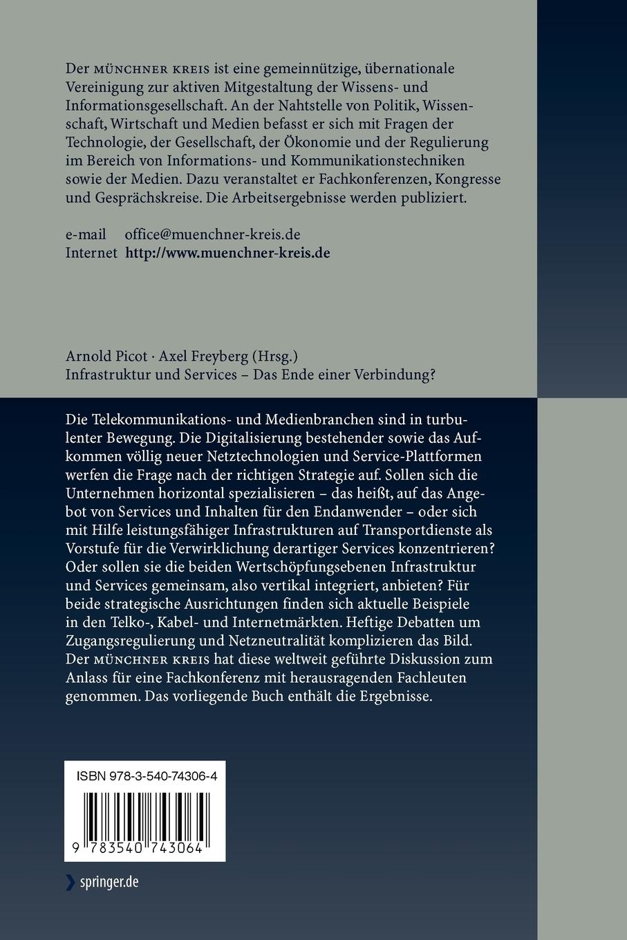 Rückseitencover Infrastruktur und Services - Das Ende einer Verbindung?