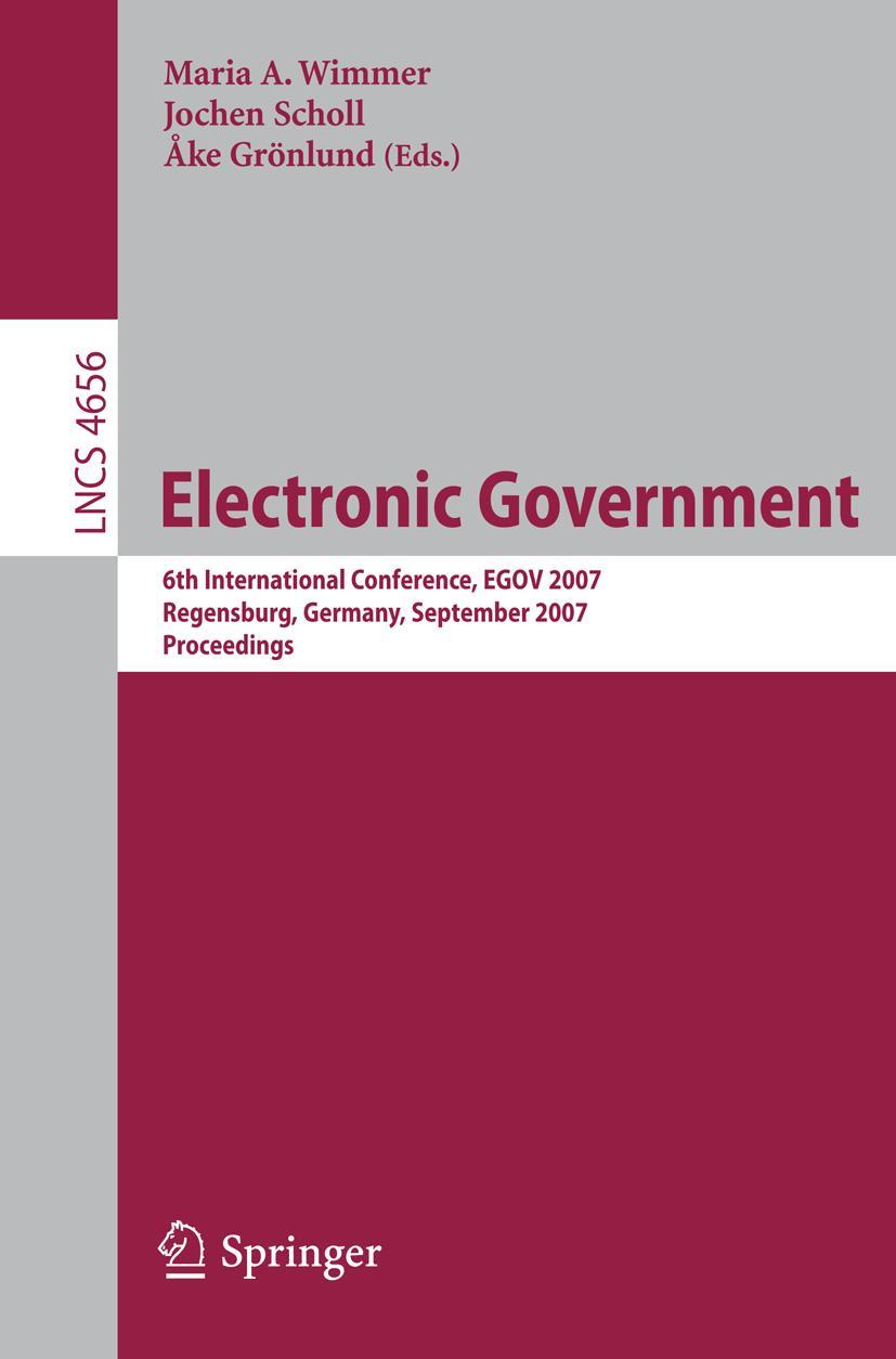 Vorderes Coverbild Electronic Goverment