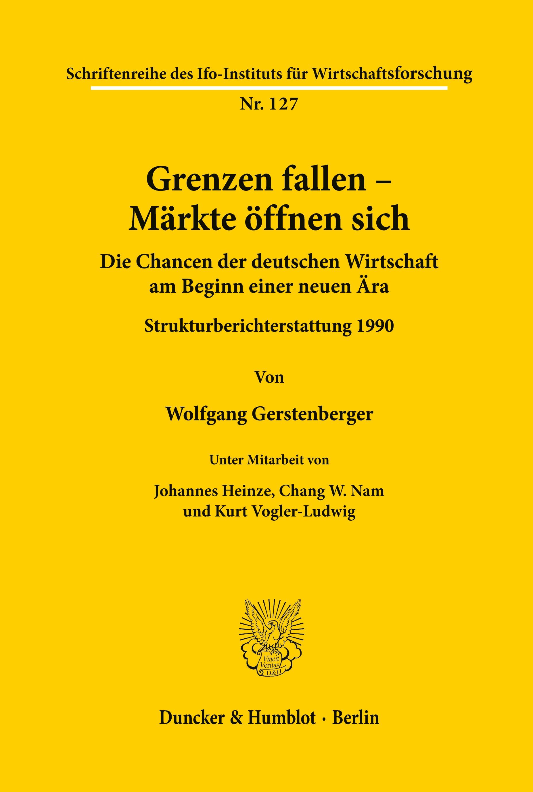 Vorderes Coverbild Grenzen fallen - Märkte öffnen sich.