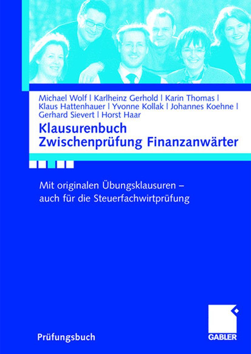 Vorderes Coverbild Klausurenbuch Zwischenprüfung Finanzanwärter