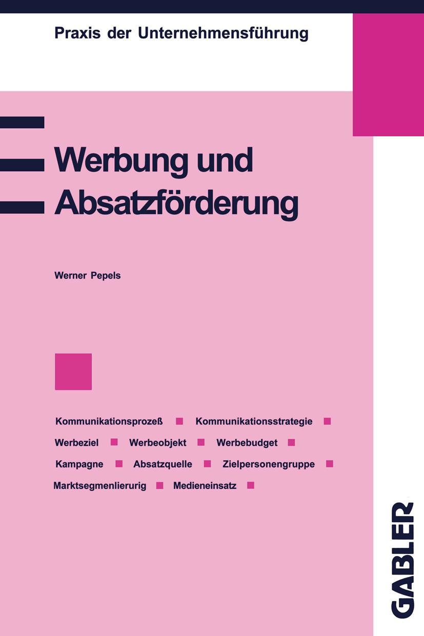 Vorderes Coverbild Werbung und Absatzförderung