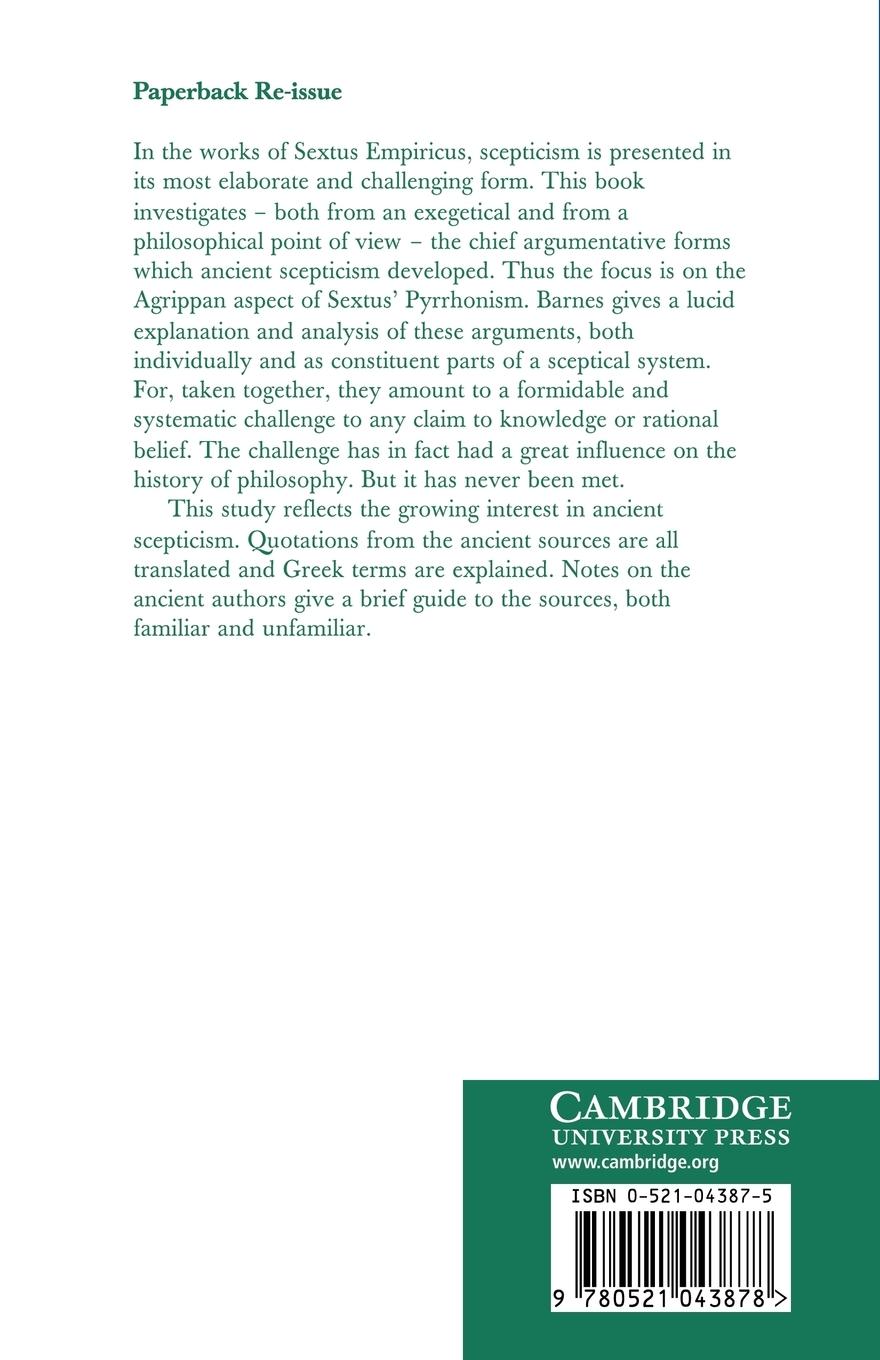 Rückseitencover The Toils of Scepticism