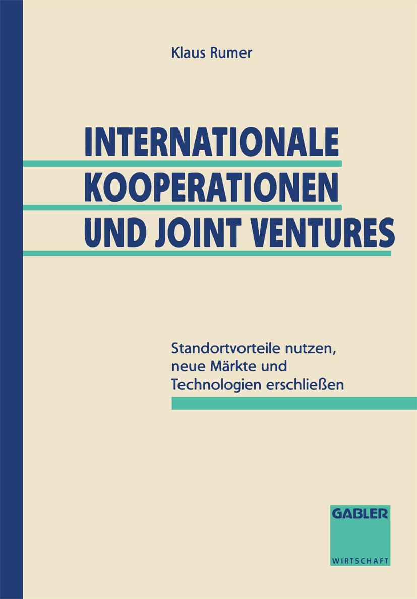 Vorderes Coverbild Internationale Kooperationen und Joint Ventures