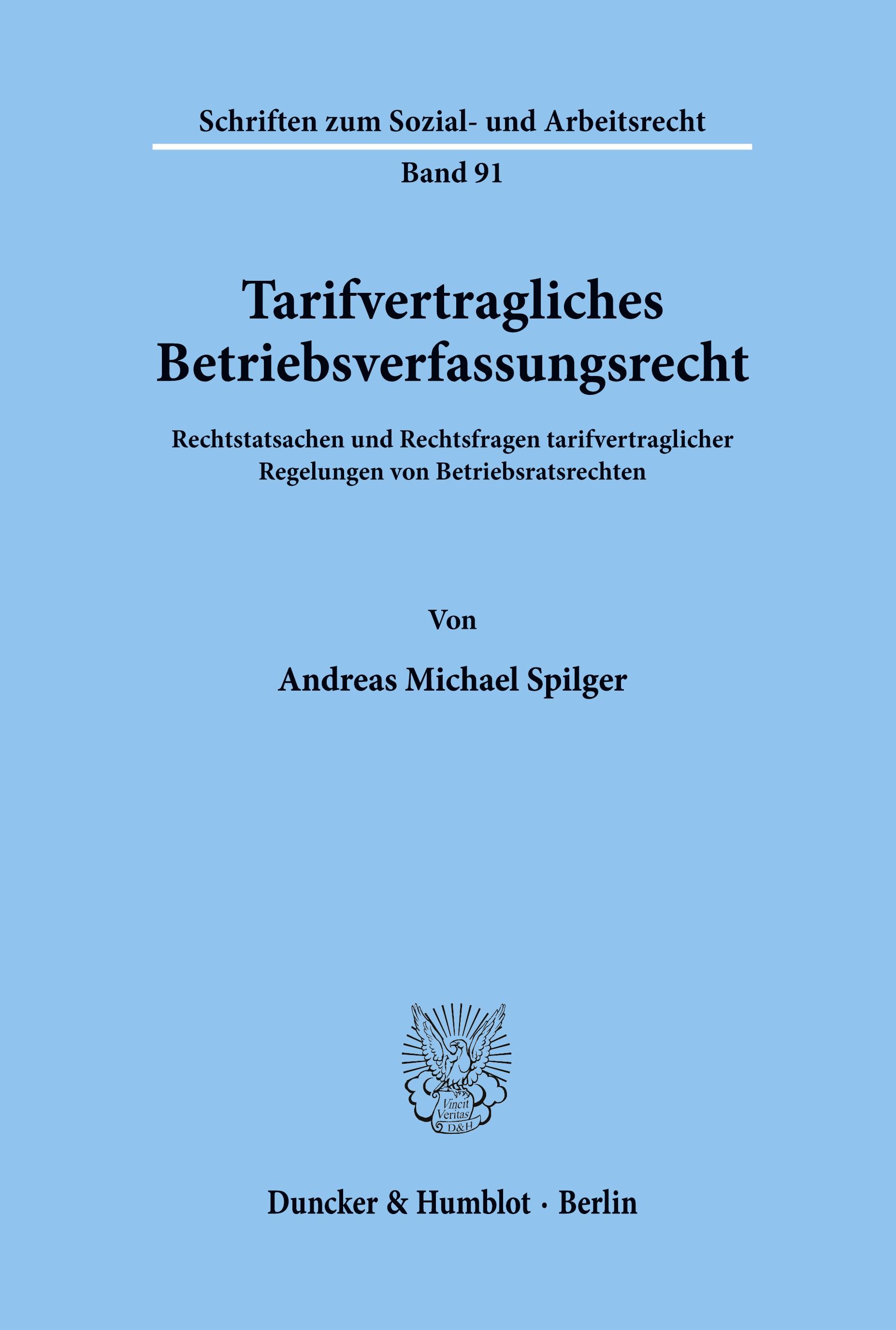 Vorderes Coverbild Tarifvertragliches Betriebsverfassungsrecht.