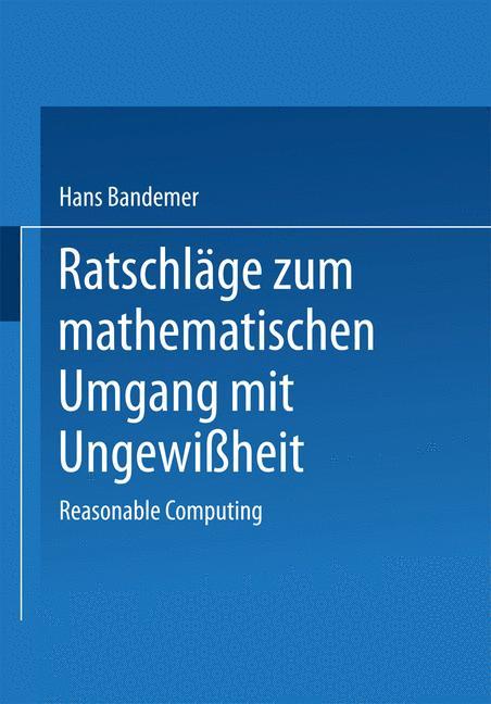 Vorderes Coverbild Ratschläge zum mathematischen Umgang mit Ungewißheit