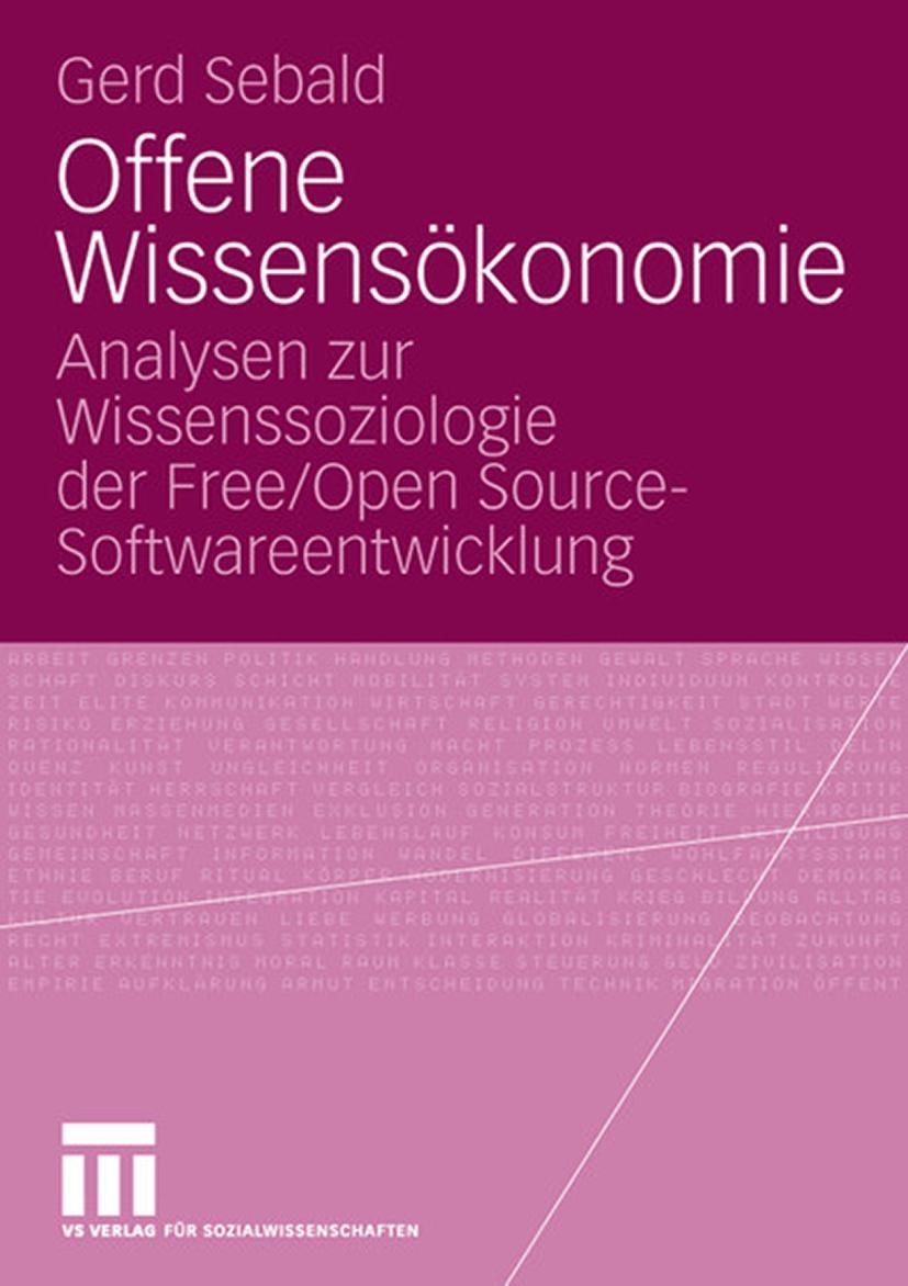Vorderes Coverbild Offene Wissensökonomie