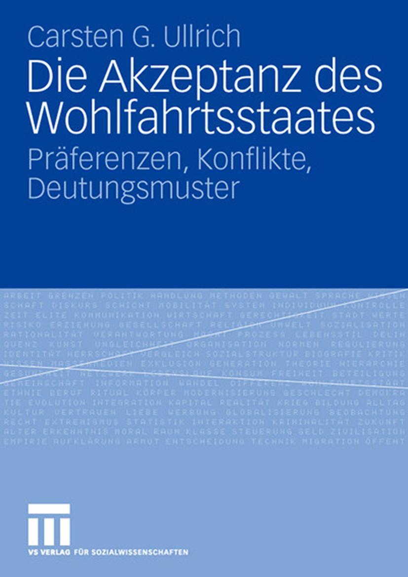 Vorderes Coverbild Die Akzeptanz des Wohlfahrtsstaates