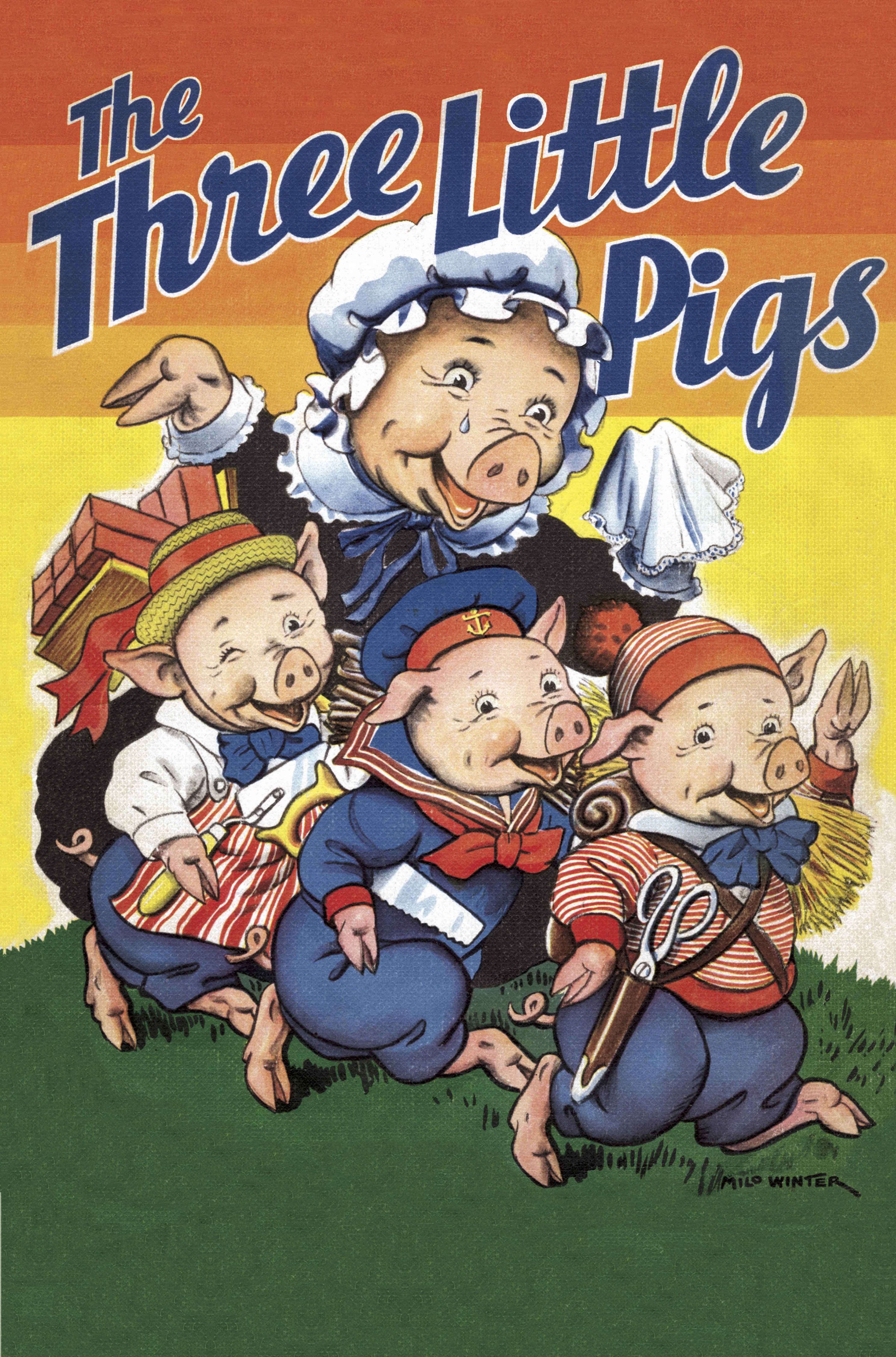 Vorderes Coverbild The Three Little Pigs Shape Book