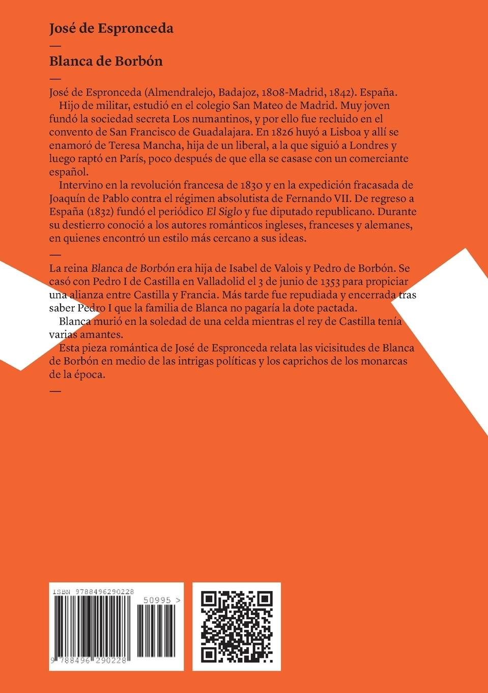 Rückseitencover Blanca de Borbón