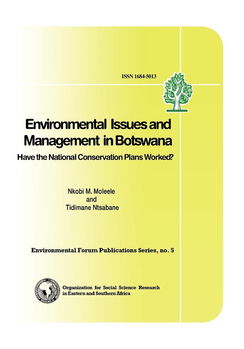 Vorderes Coverbild Environmental Issues in Botswana. A Handbook