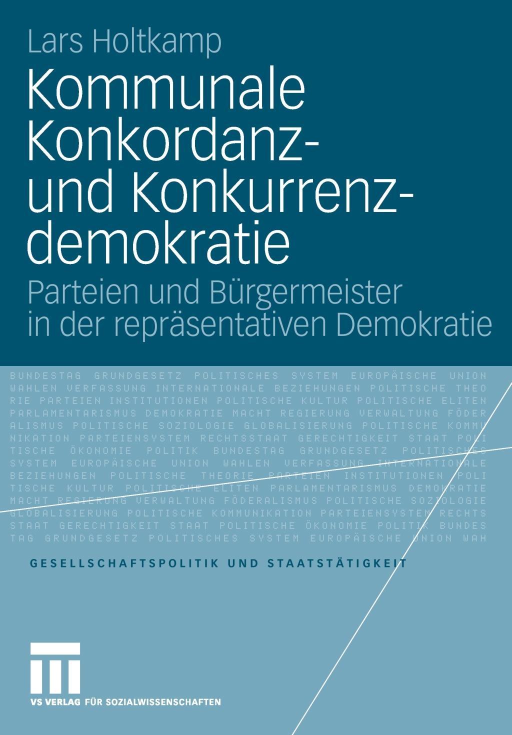 Vorderes Coverbild Kommunale Konkordanz- und Konkurrenzdemokratie