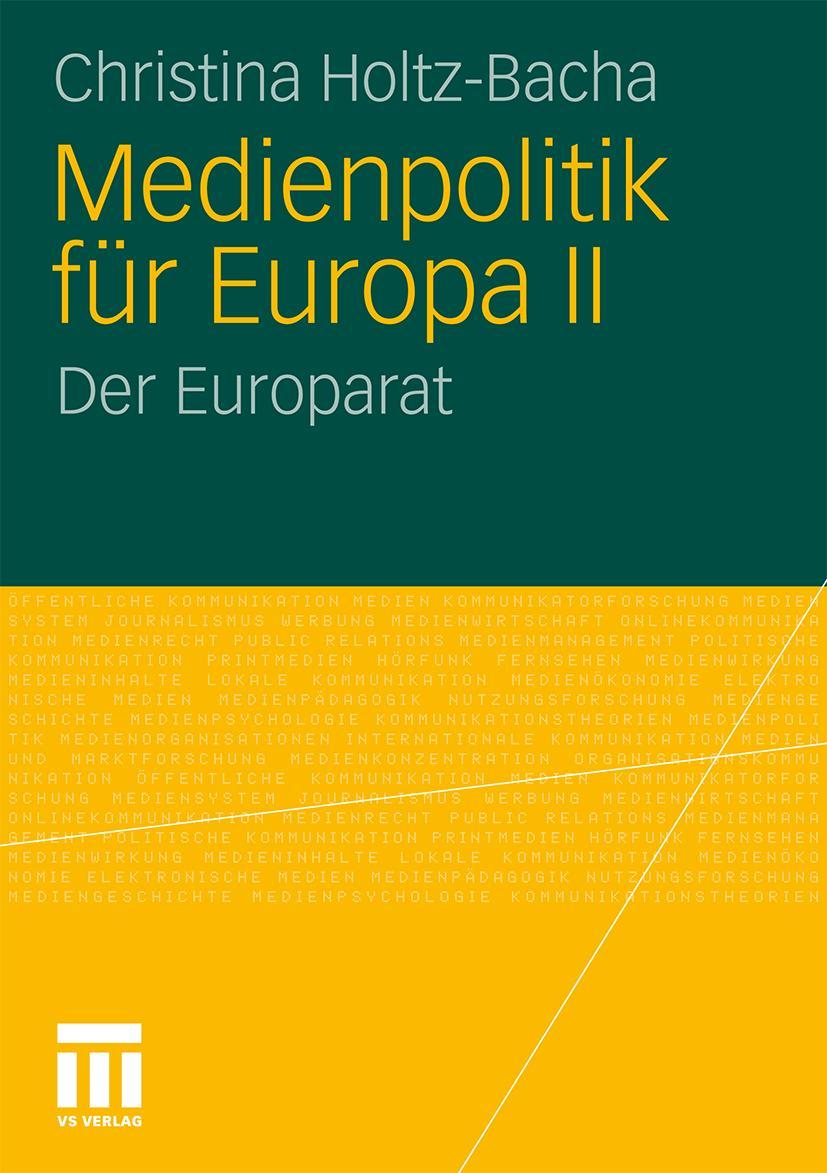 Vorderes Coverbild Medienpolitik für Europa II