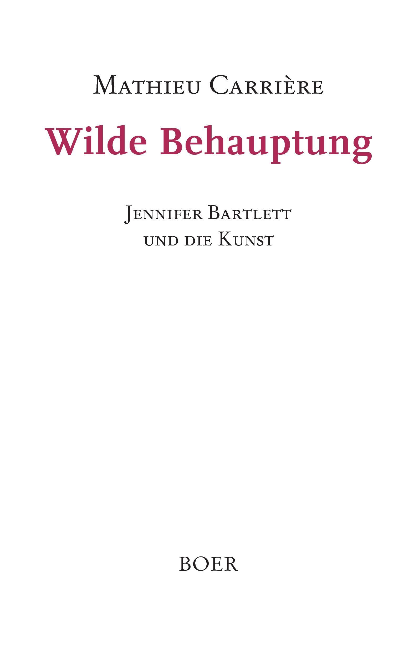 Vorderes Coverbild Wilde Behauptung