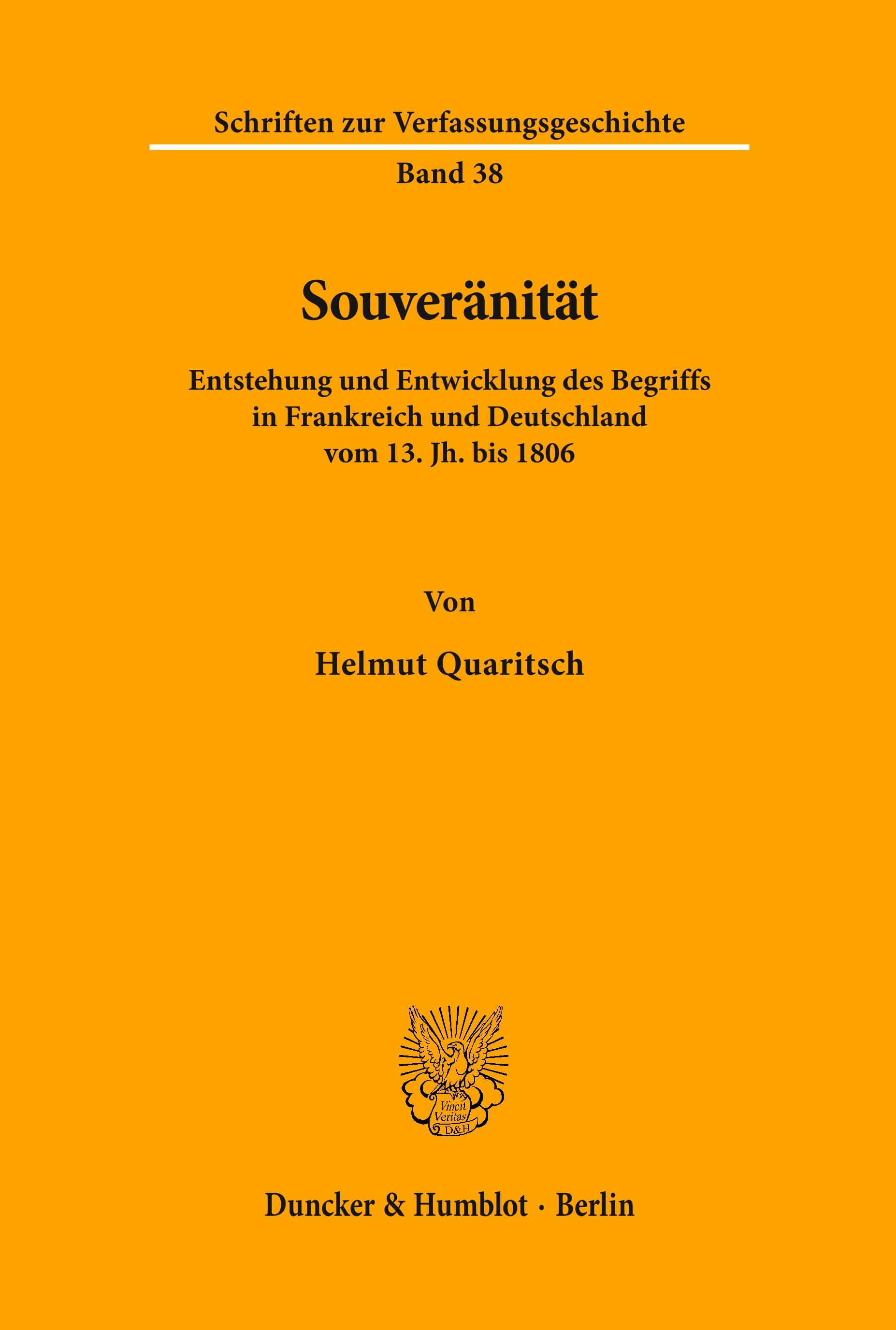 Vorderes Coverbild Souveränität.