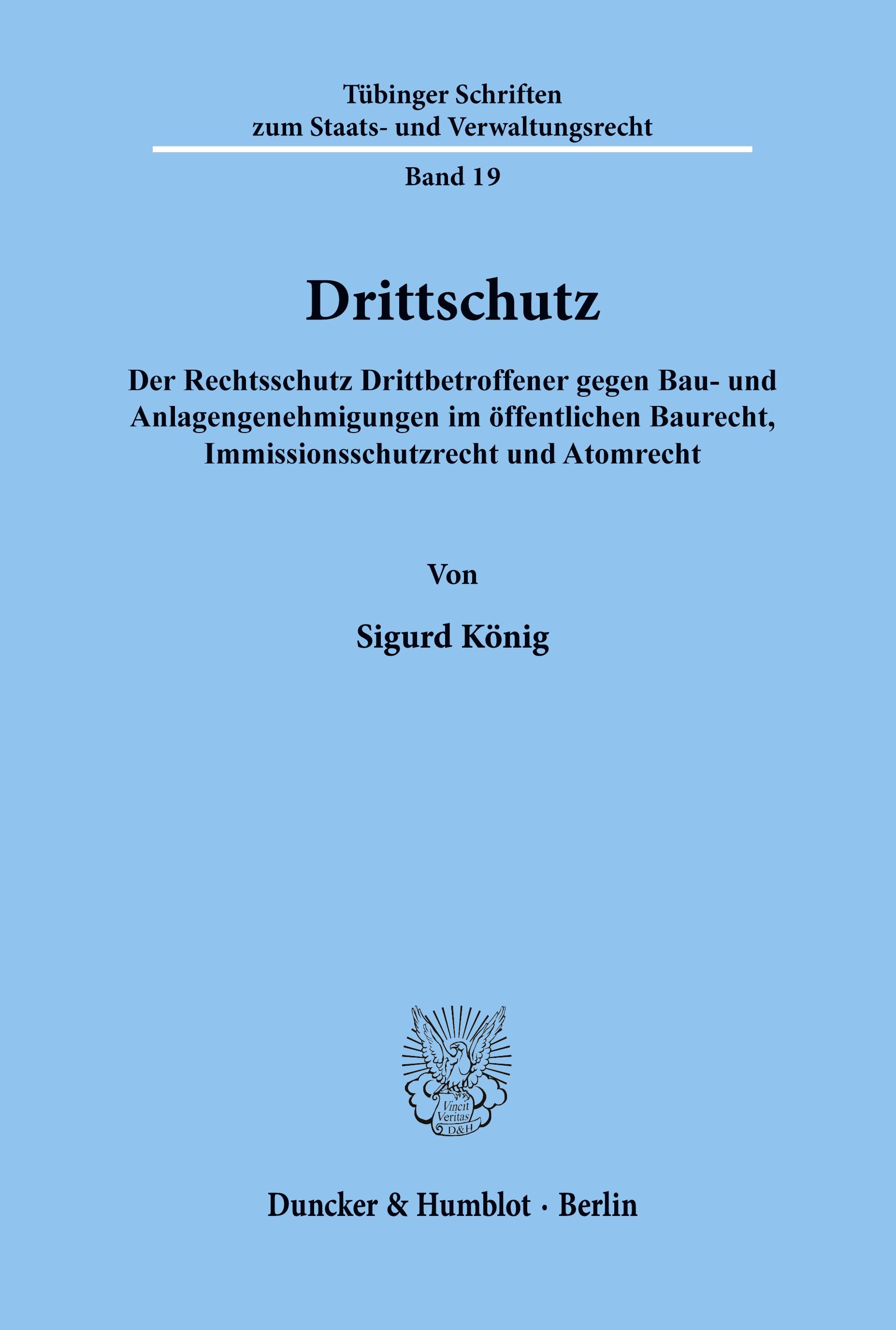 Vorderes Coverbild Drittschutz.