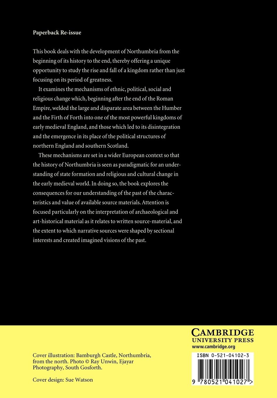 Rückseitencover Northumbria, 500 1100
