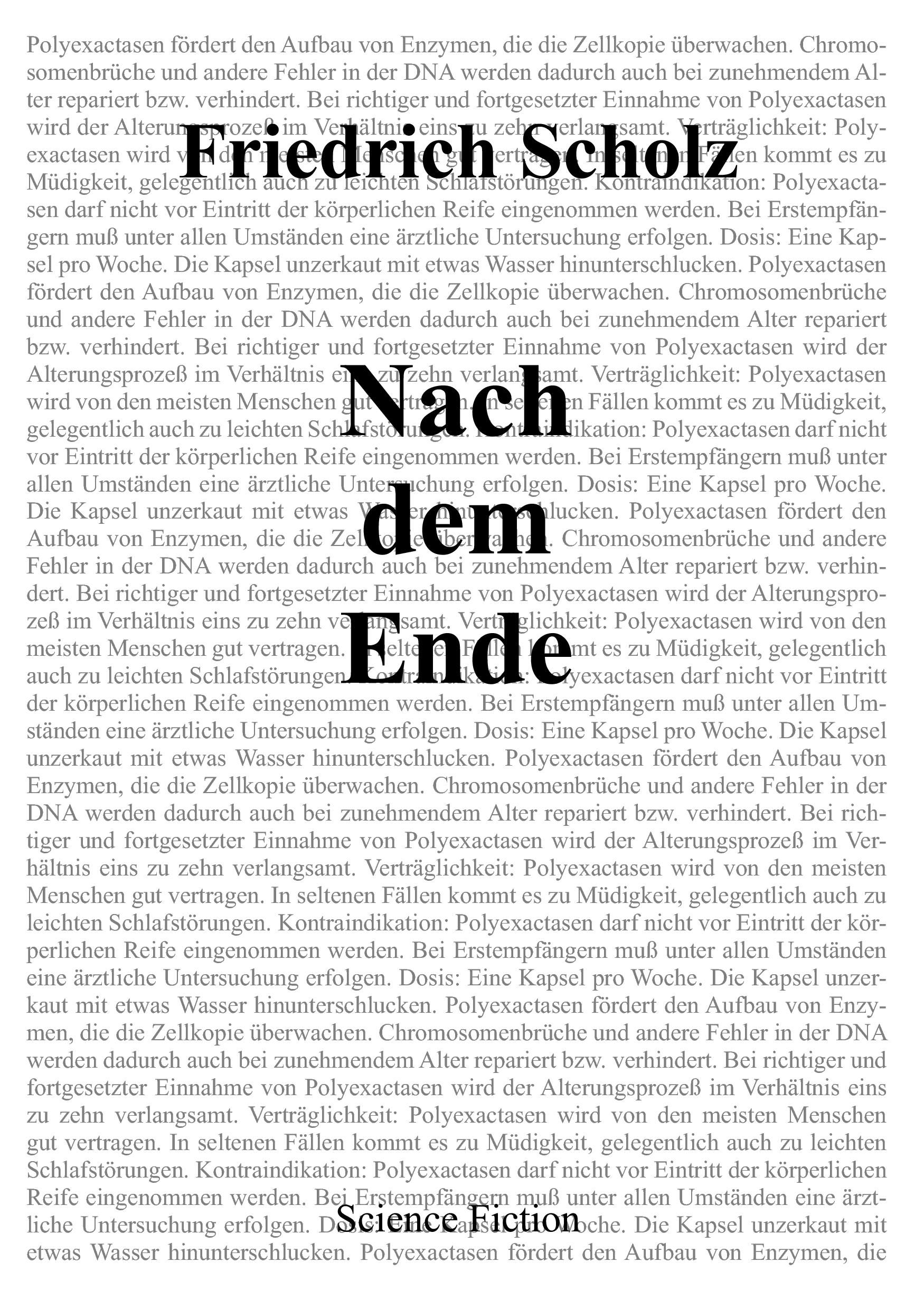 Vorderes Coverbild Nach dem Ende