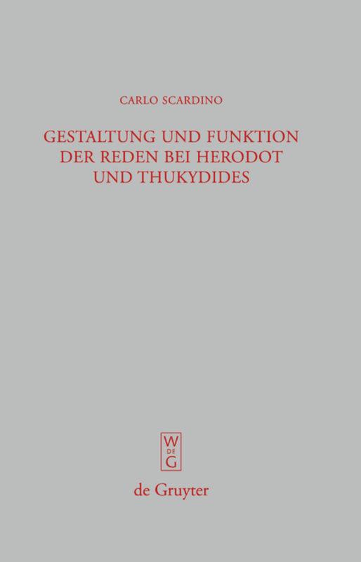Vorderes Coverbild Gestaltung und Funktion der Reden bei Herodot und Thukydides