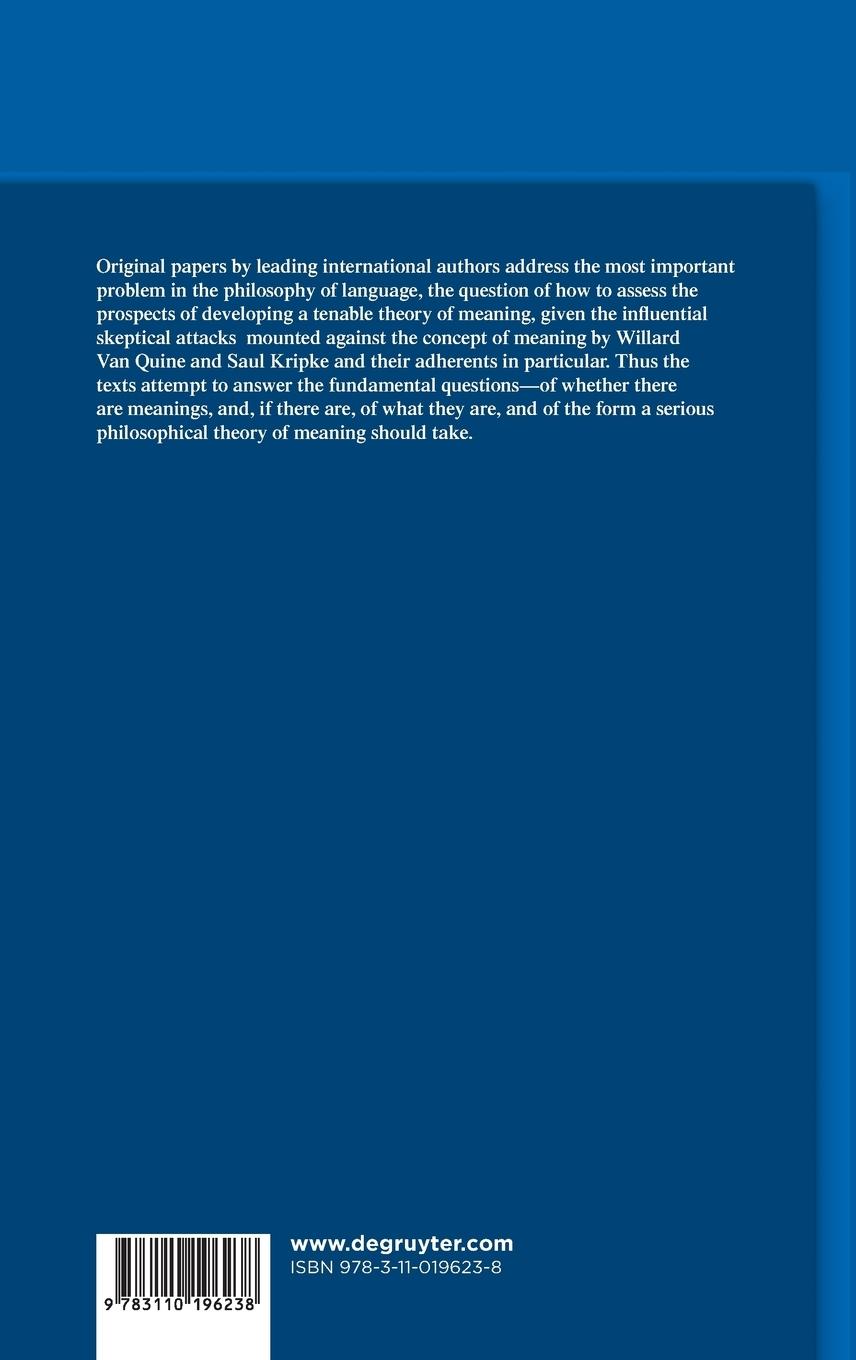 Rückseitencover Prospects for Meaning