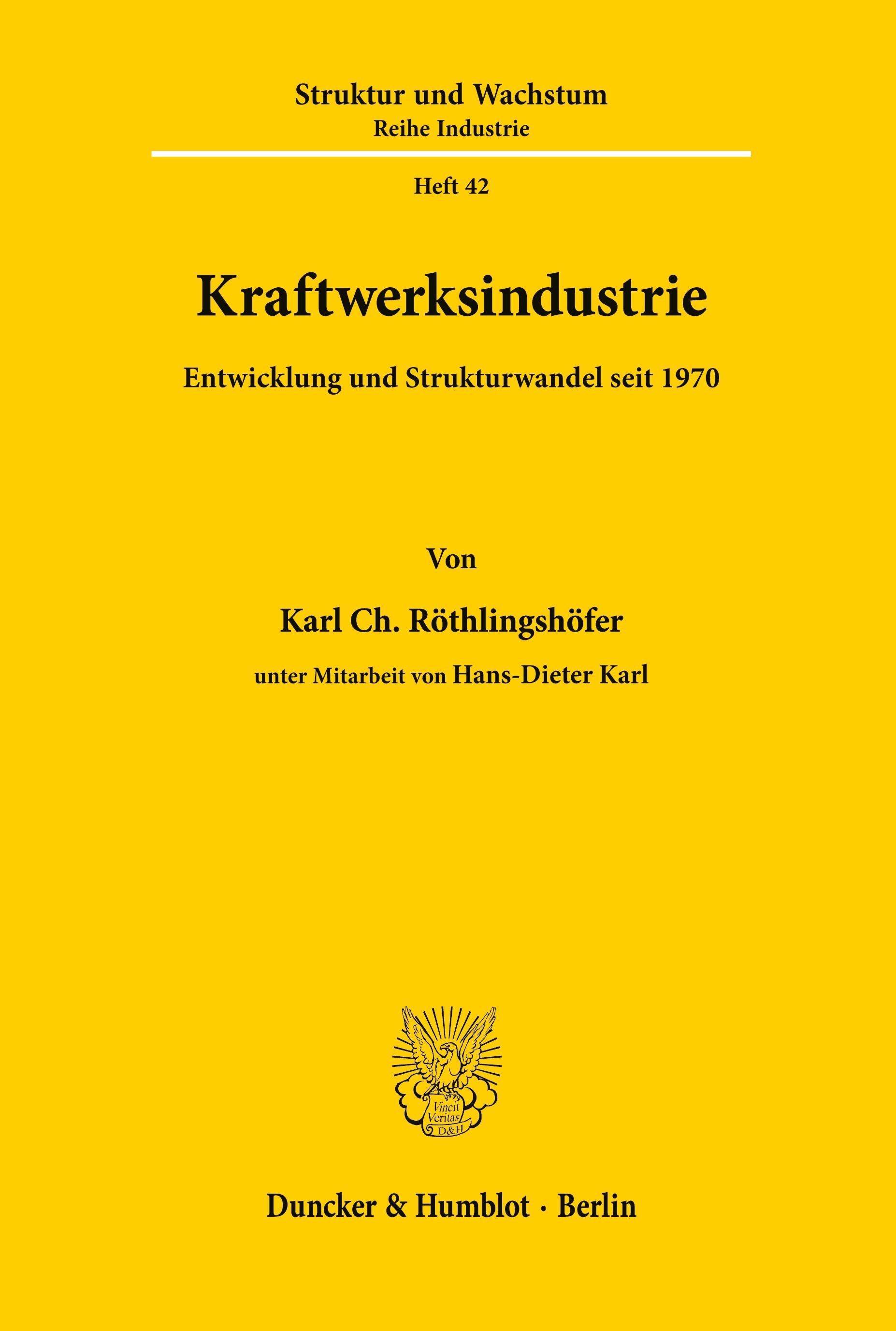 Vorderes Coverbild Kraftwerksindustrie.