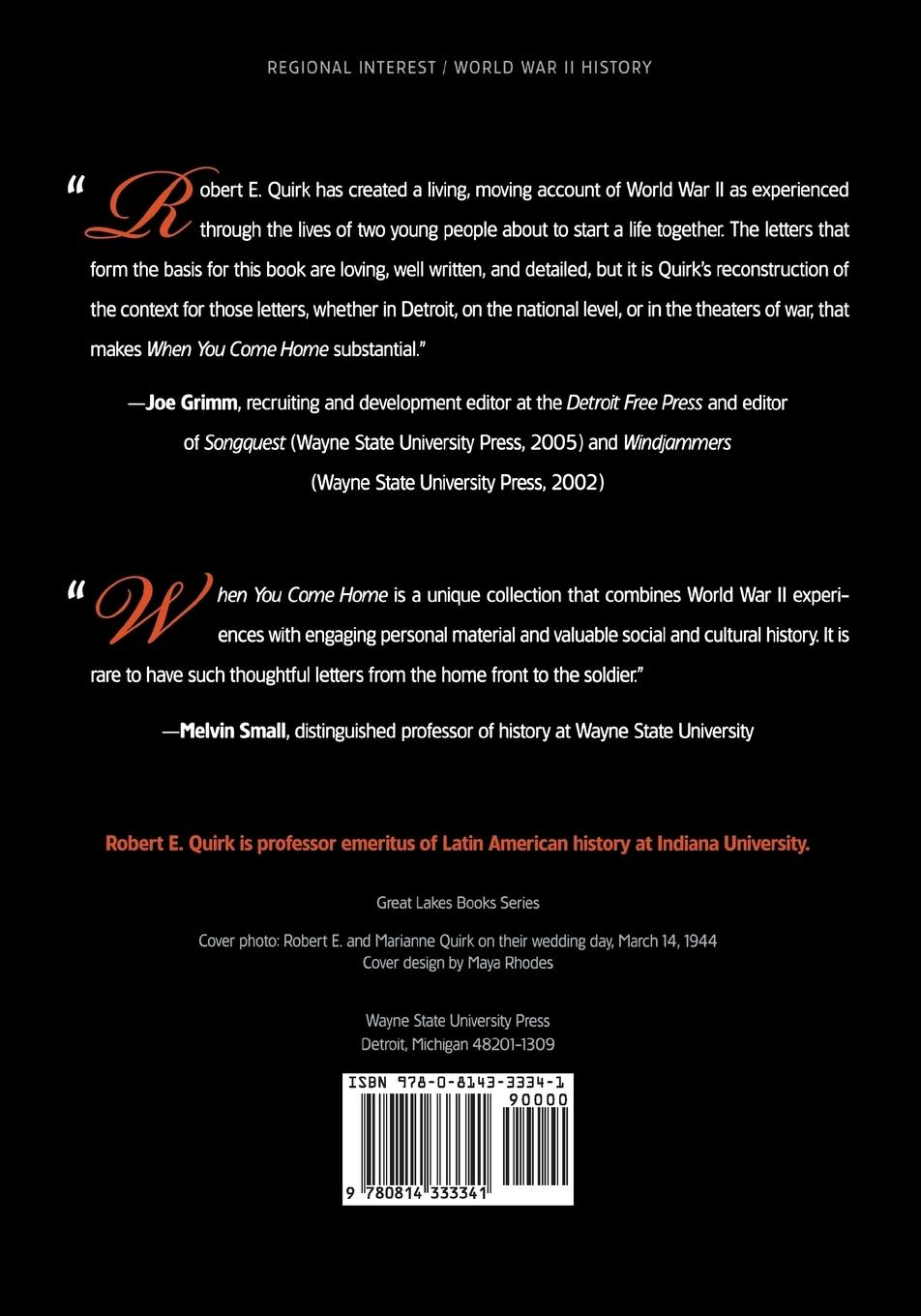 Rückseitencover When You Come Home