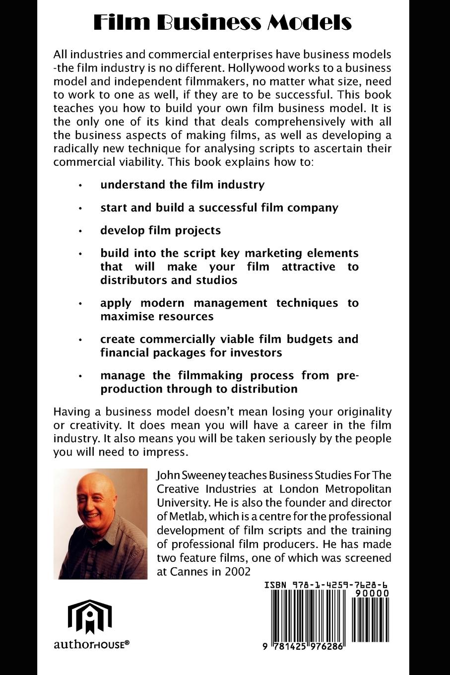 Rückseitencover Successful Business Models for Filmmakers