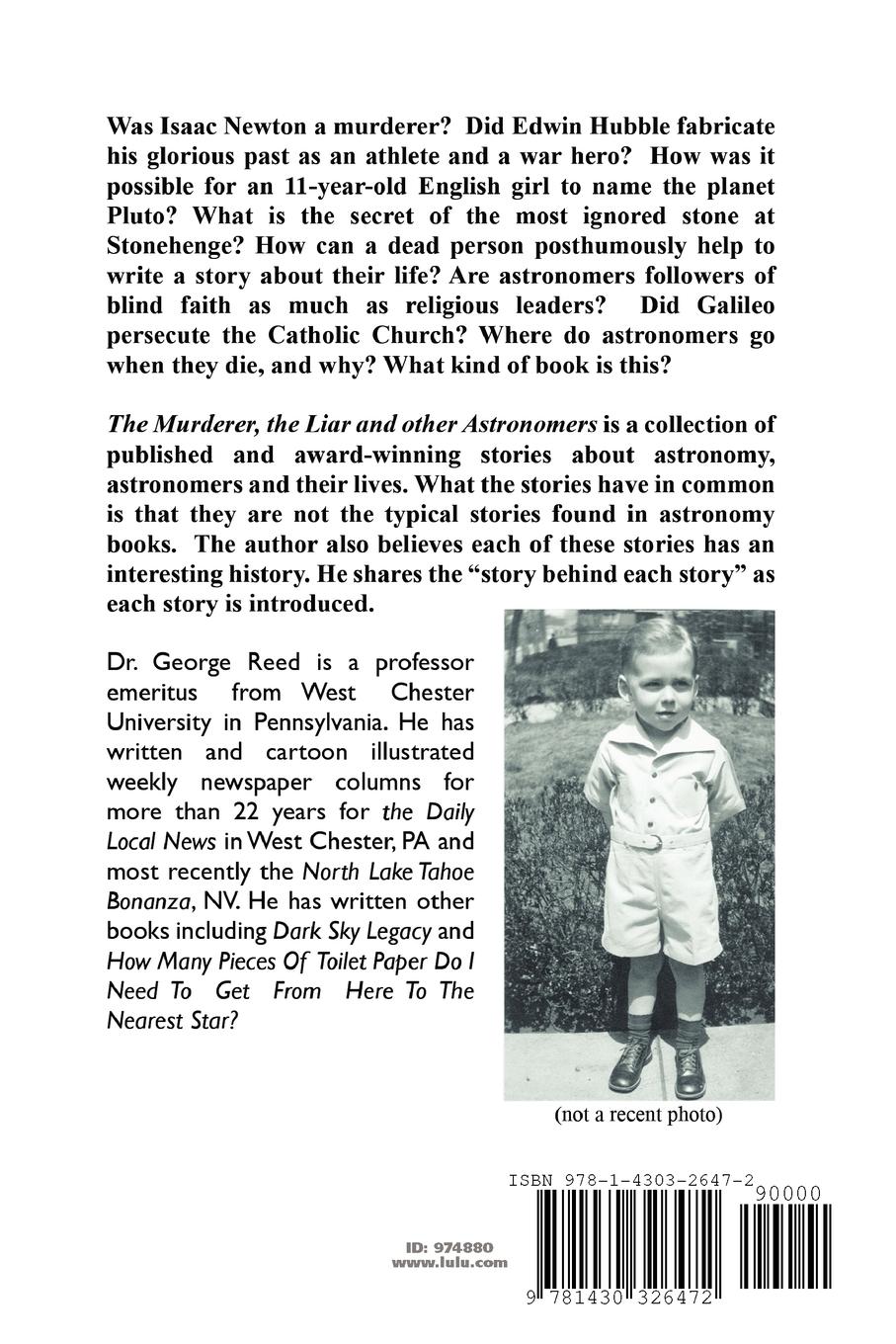 Rückseitencover The Murderer, The Liar and Other Astronomers