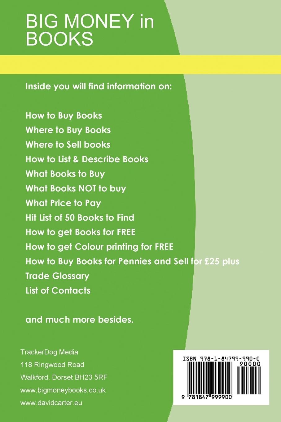 Rückseitencover Big Money in Books