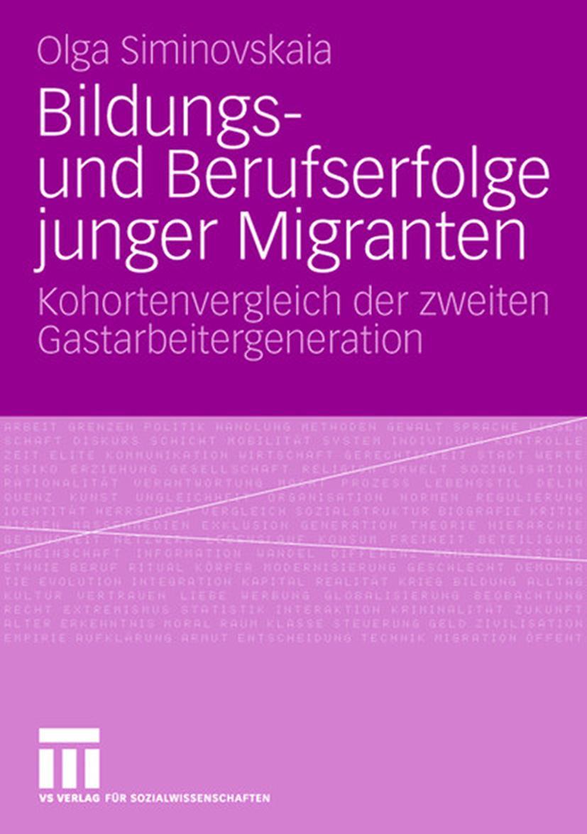 Vorderes Coverbild Bildungs- und Berufserfolge junger Migranten