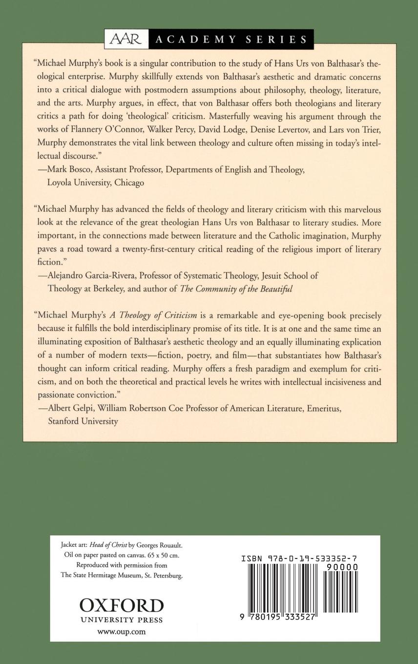Rückseitencover A Theology of Criticism