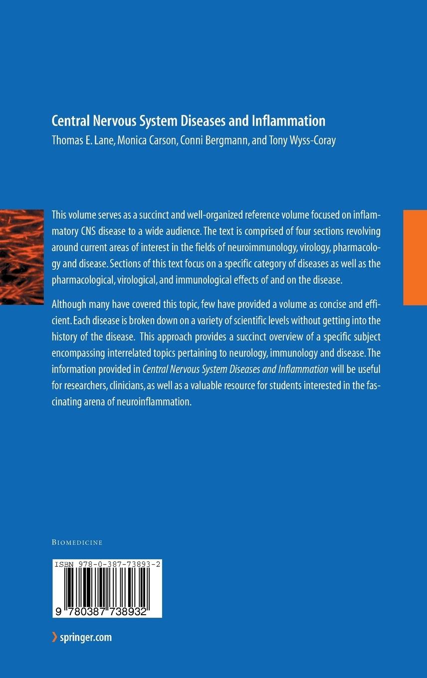 Rückseitencover Central Nervous System Diseases and Inflammation