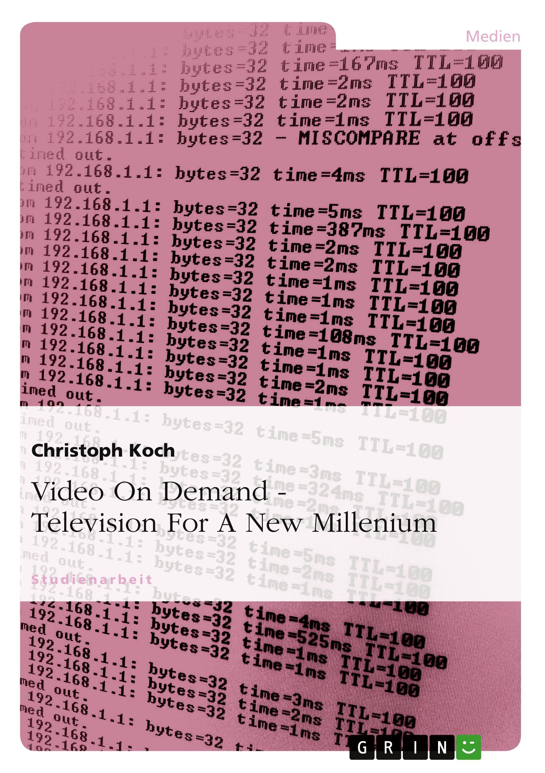 Vorderes Coverbild Video On Demand - Television For A New Millenium