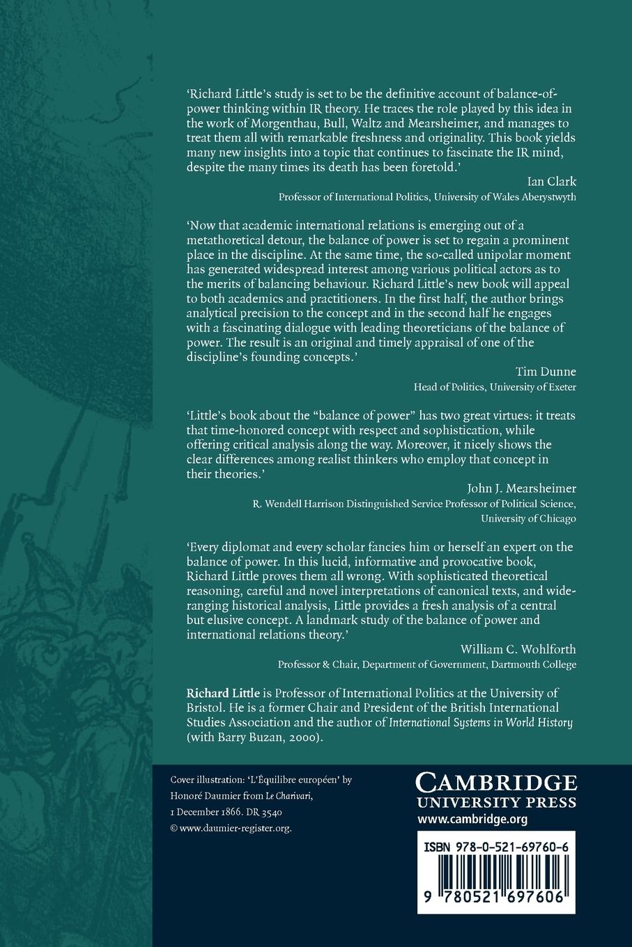 Rückseitencover The Balance of Power in International Relations