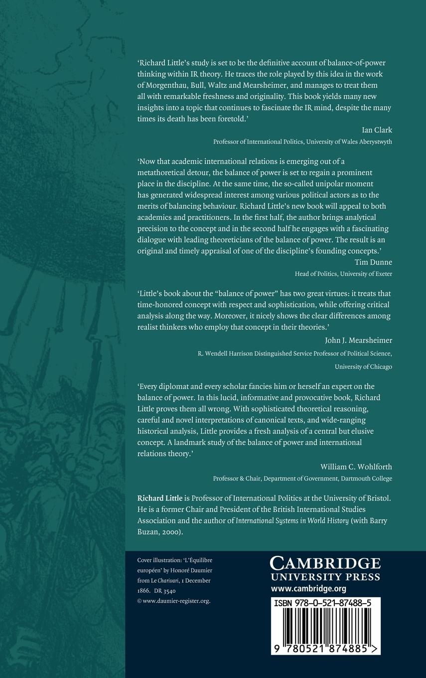 Rückseitencover The Balance of Power in International Relations