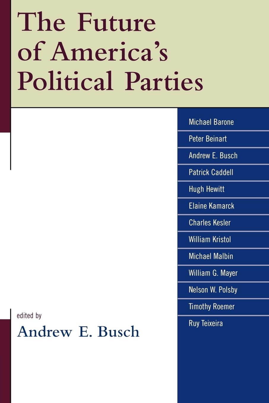 Vorderes Coverbild Future of America's Political Parties