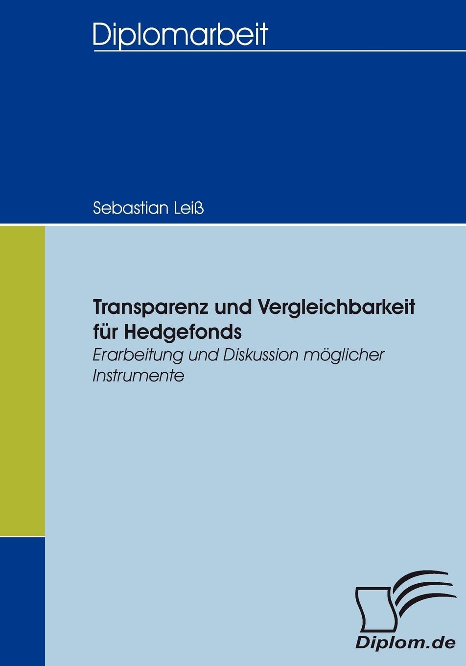 Vorderes Coverbild Transparenz und Vergleichbarkeit für Hedgefonds