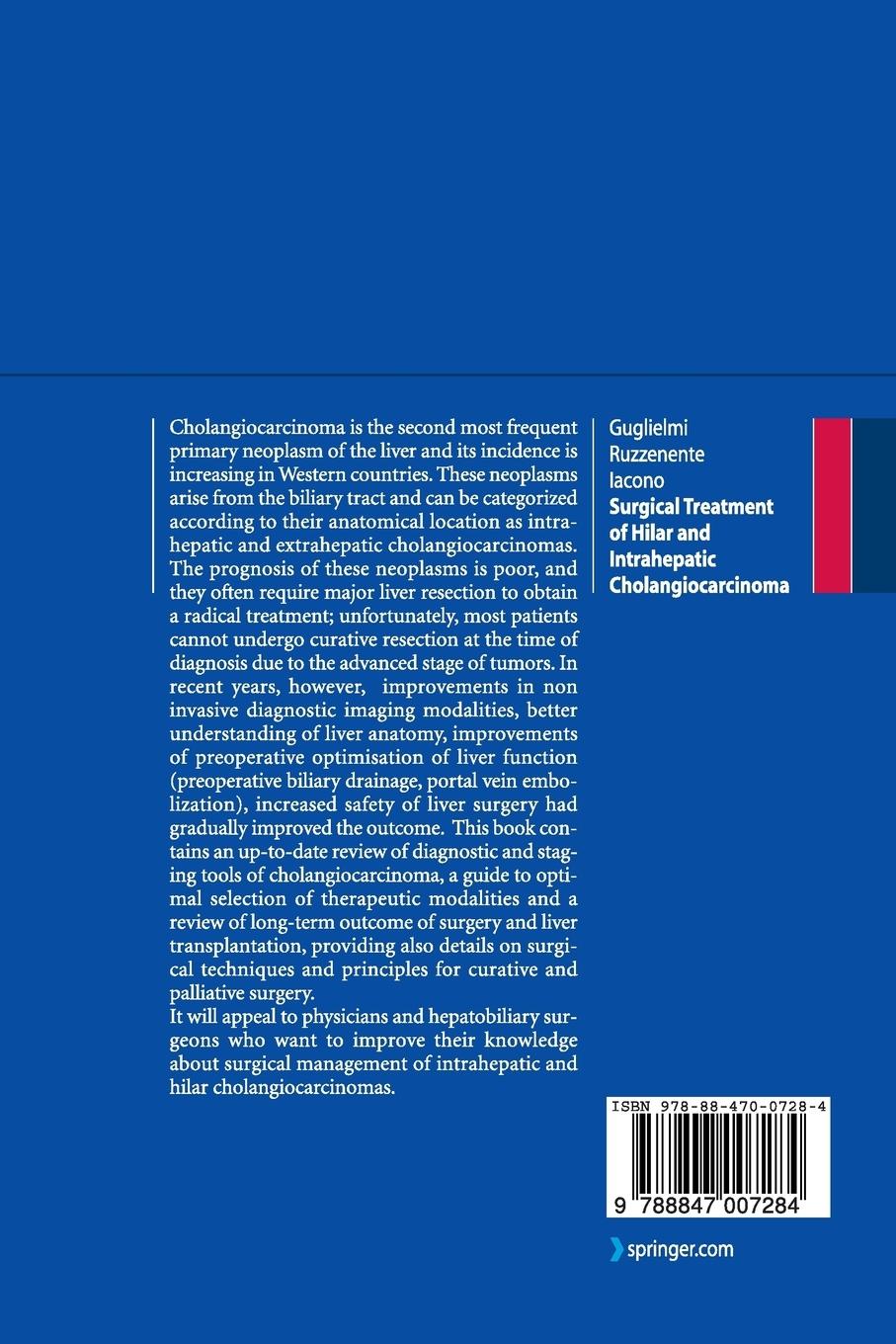 Rückseitencover Surgical Treatment of Hilar and Intrahepatic Cholangiocarcinoma