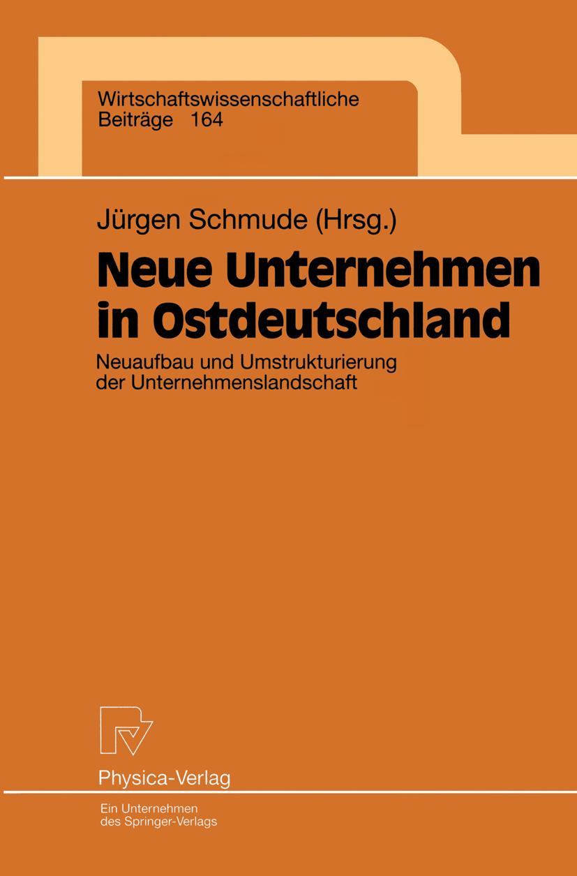 Vorderes Coverbild Neue Unternehmen in Ostdeutschland