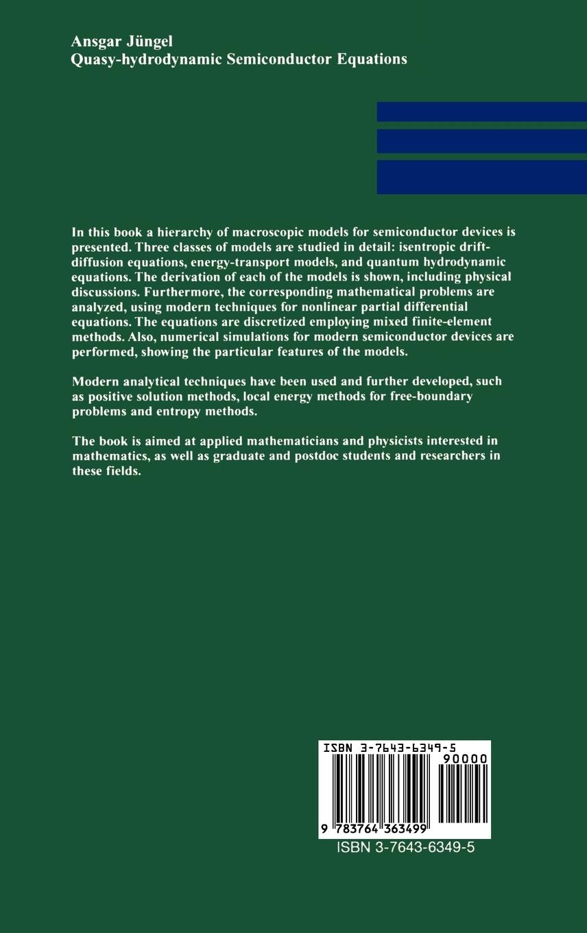 Rückseitencover Quasi-hydrodynamic Semiconductor Equations