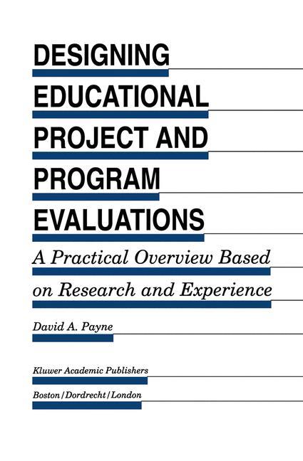 Vorderes Coverbild Designing Educational Project and Program Evaluations