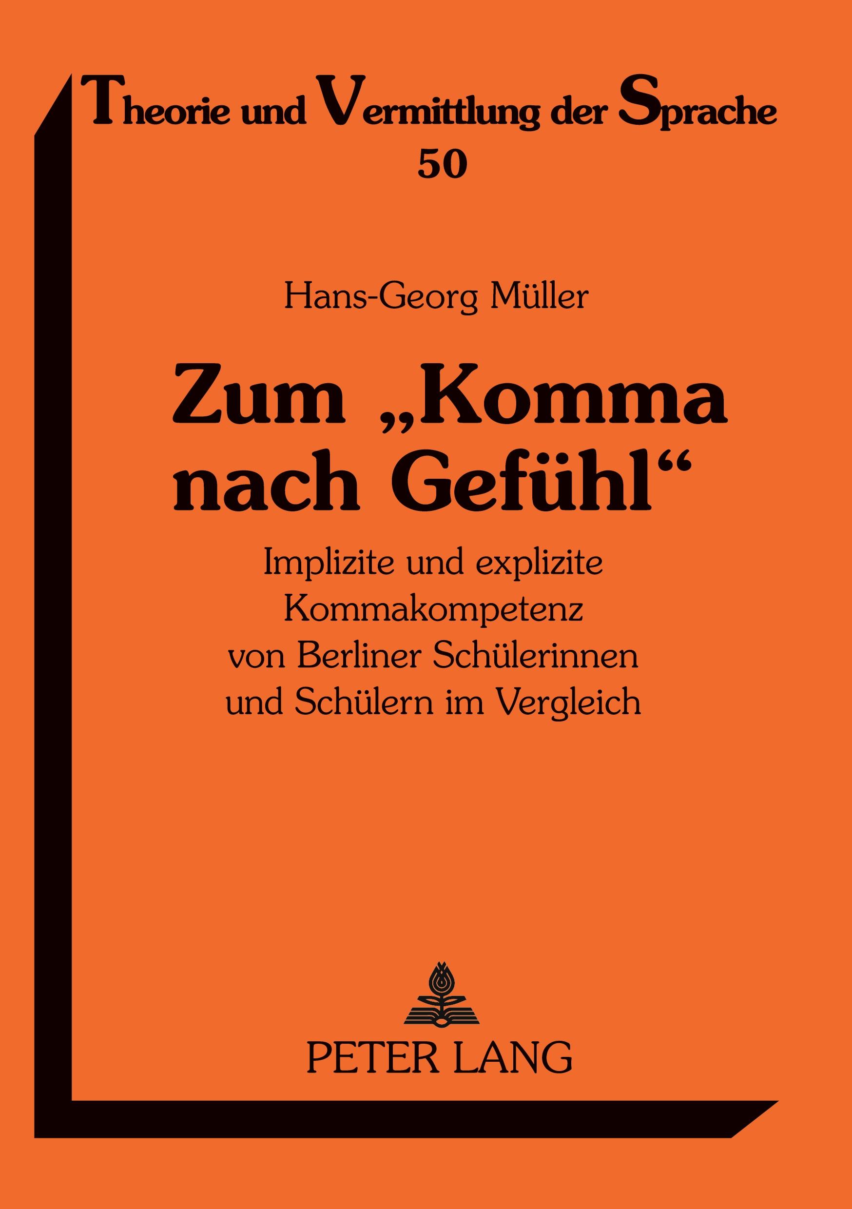 Vorderes Coverbild Zum 'Komma nach Gefühl'