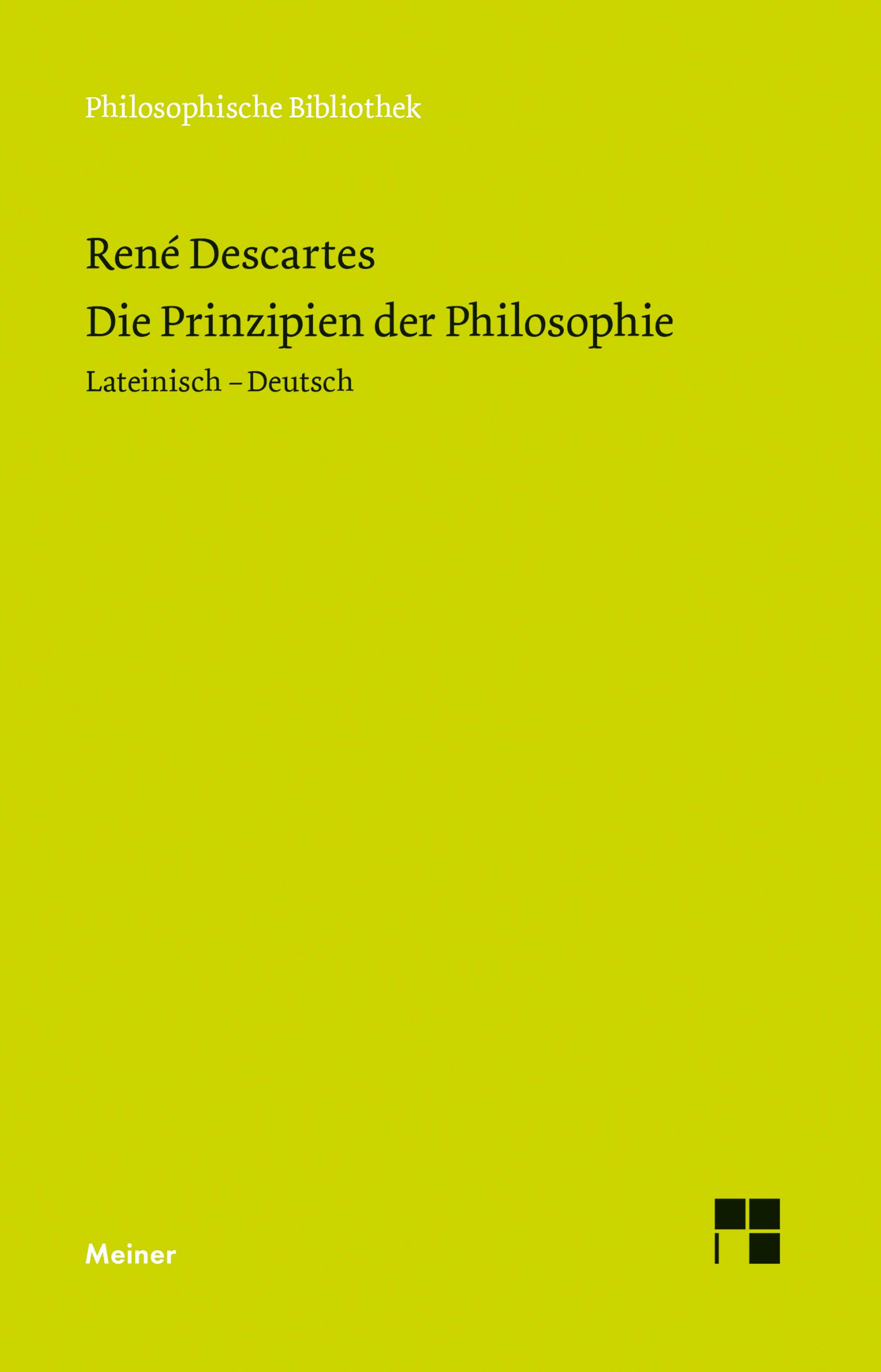 Vorderes Coverbild Die Prinzipien der Philosophie