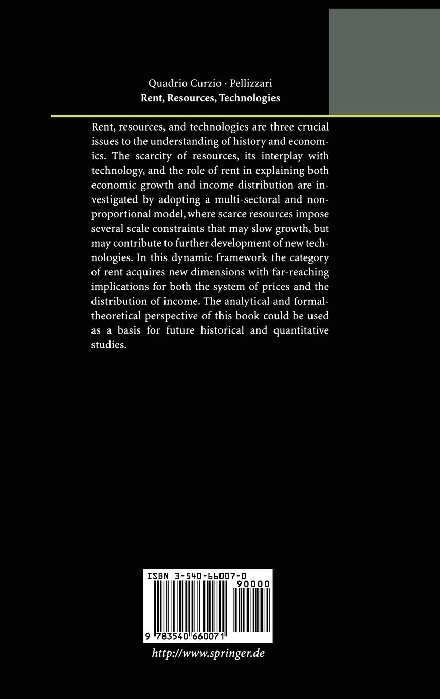 Rückseitencover Rent, Resources, Technologies