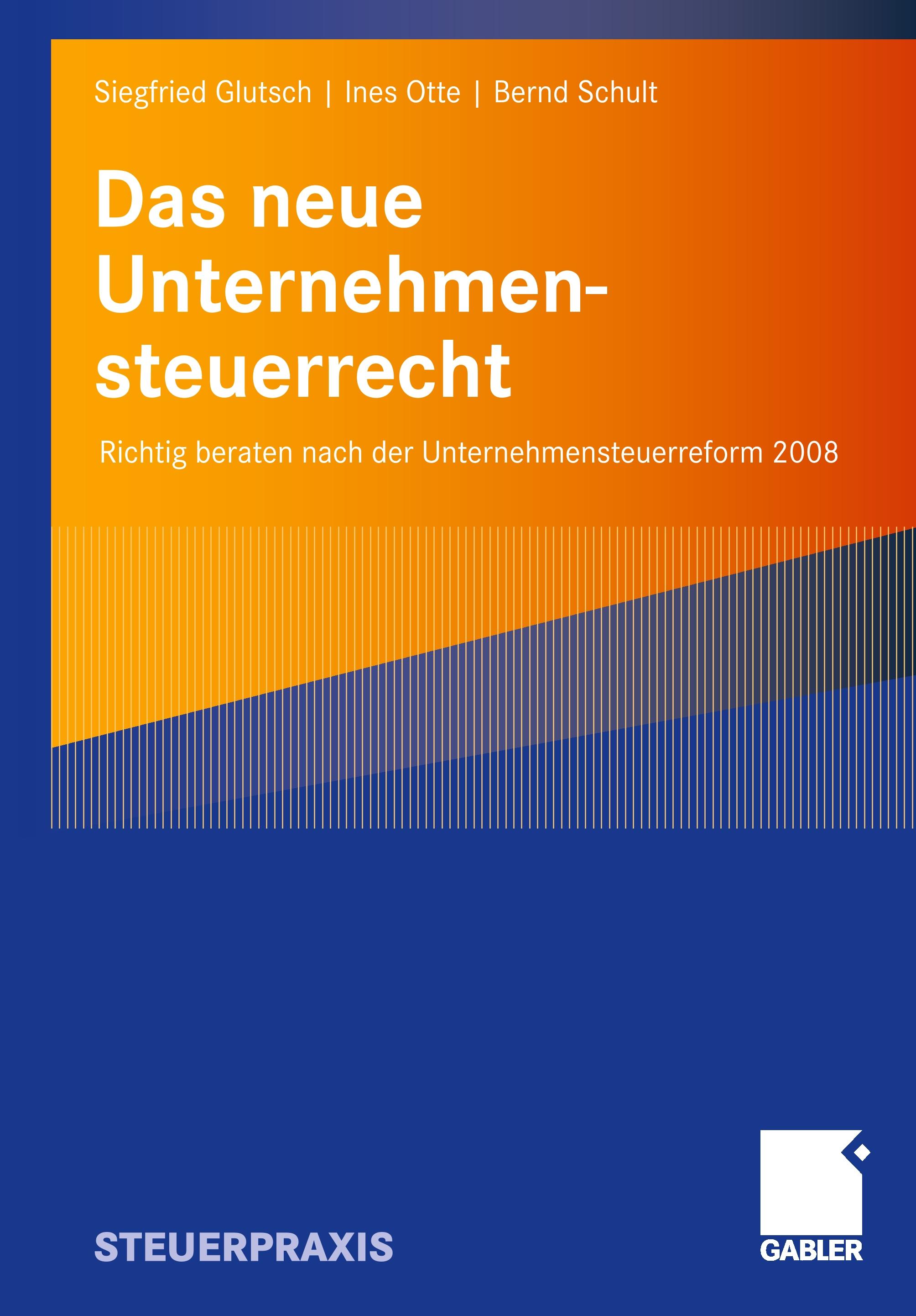 Vorderes Coverbild Das neue Unternehmensteuerrecht