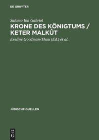 Vorderes Coverbild Krone des Königtums / Keter malkût