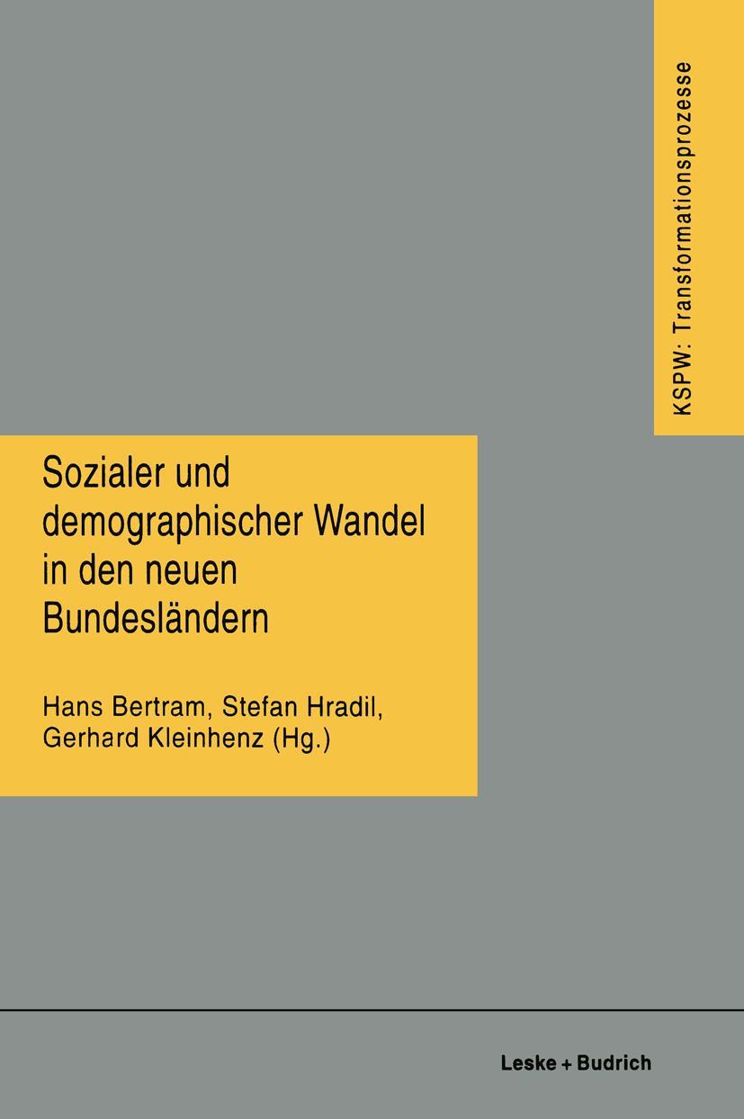 Vorderes Coverbild Sozialer und demographischer Wandel in den neuen Bundesländern